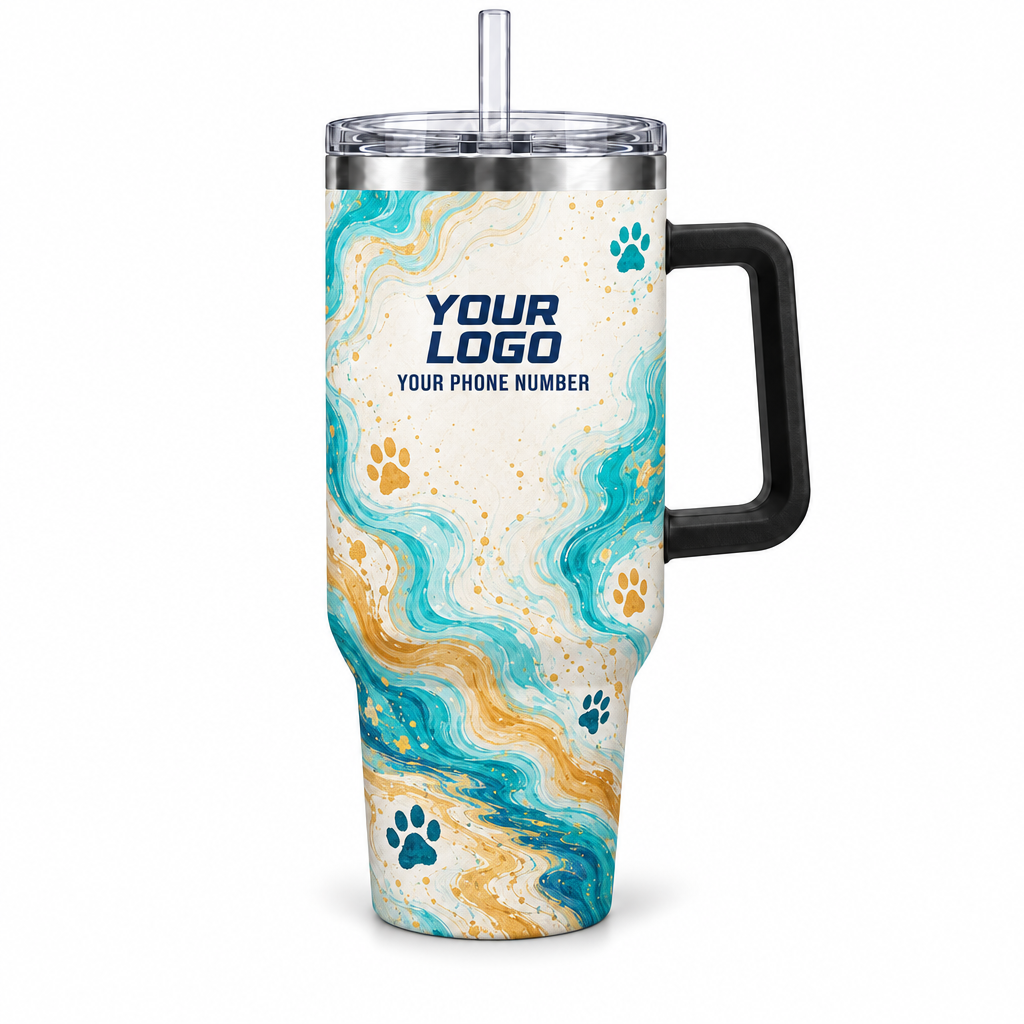 DWN030 personalized tumbler 40oz front product mockup