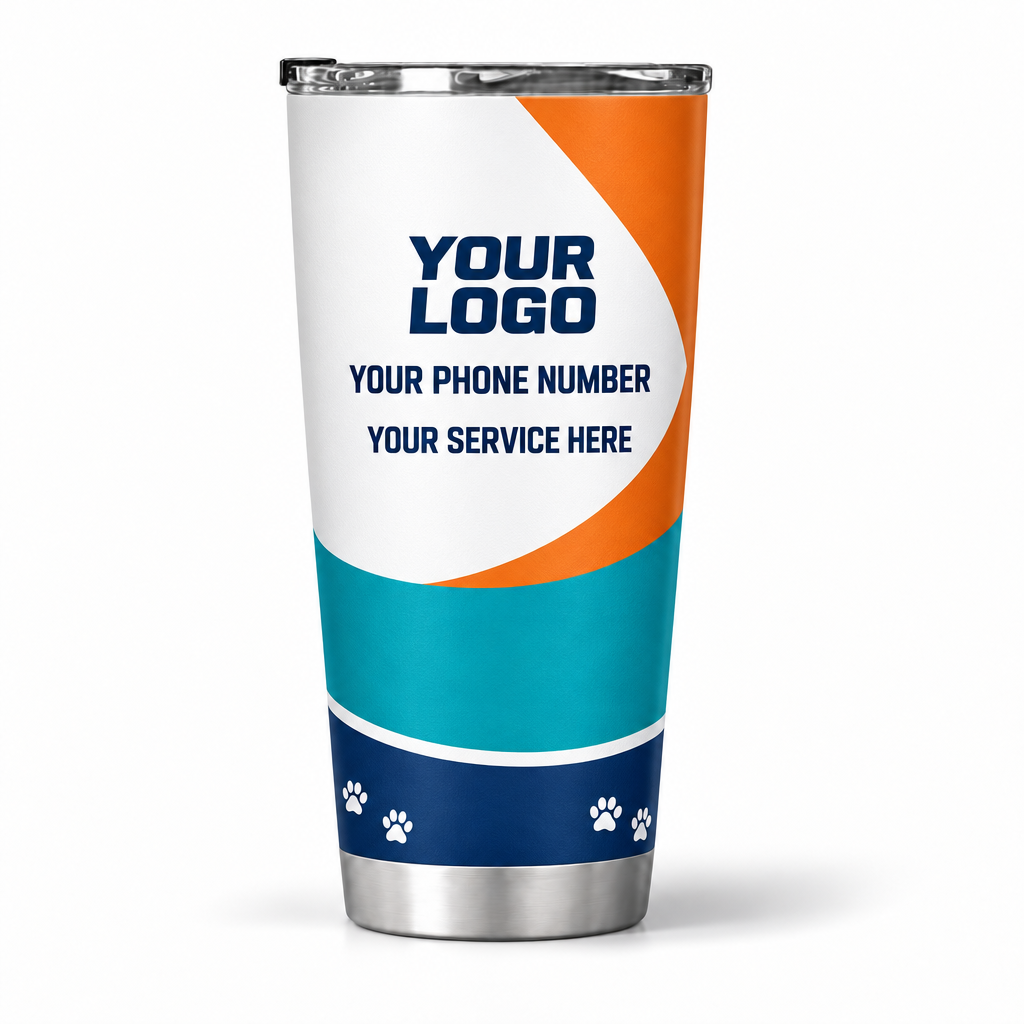 DWN032 personalized tumbler 20oz back product mockup