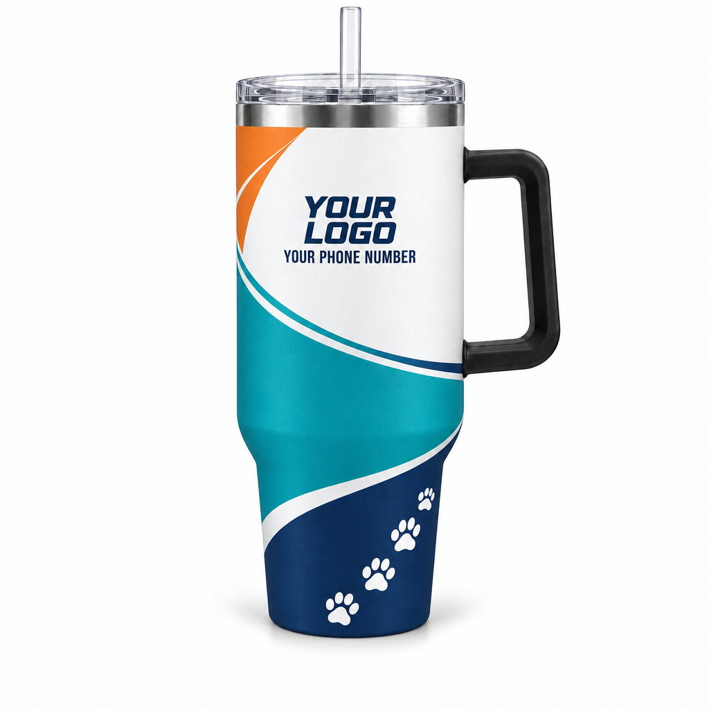 DWN032 personalized tumbler 40oz front product mockup