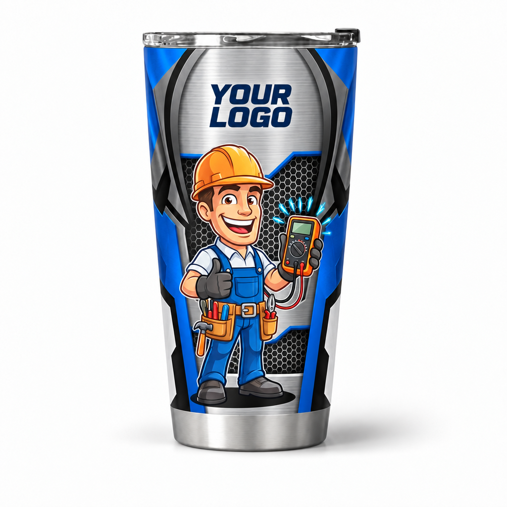 ELMC01B personalized tumbler 20oz front product mockup
