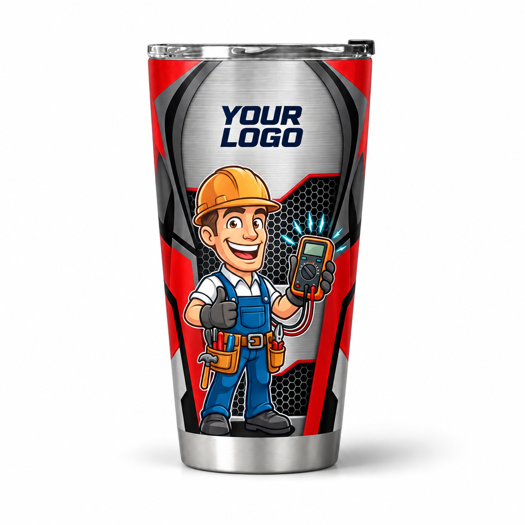 ELMC01R personalized tumbler 20oz front product mockup