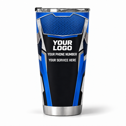 ELMC02B personalized tumbler 20oz back product mockup