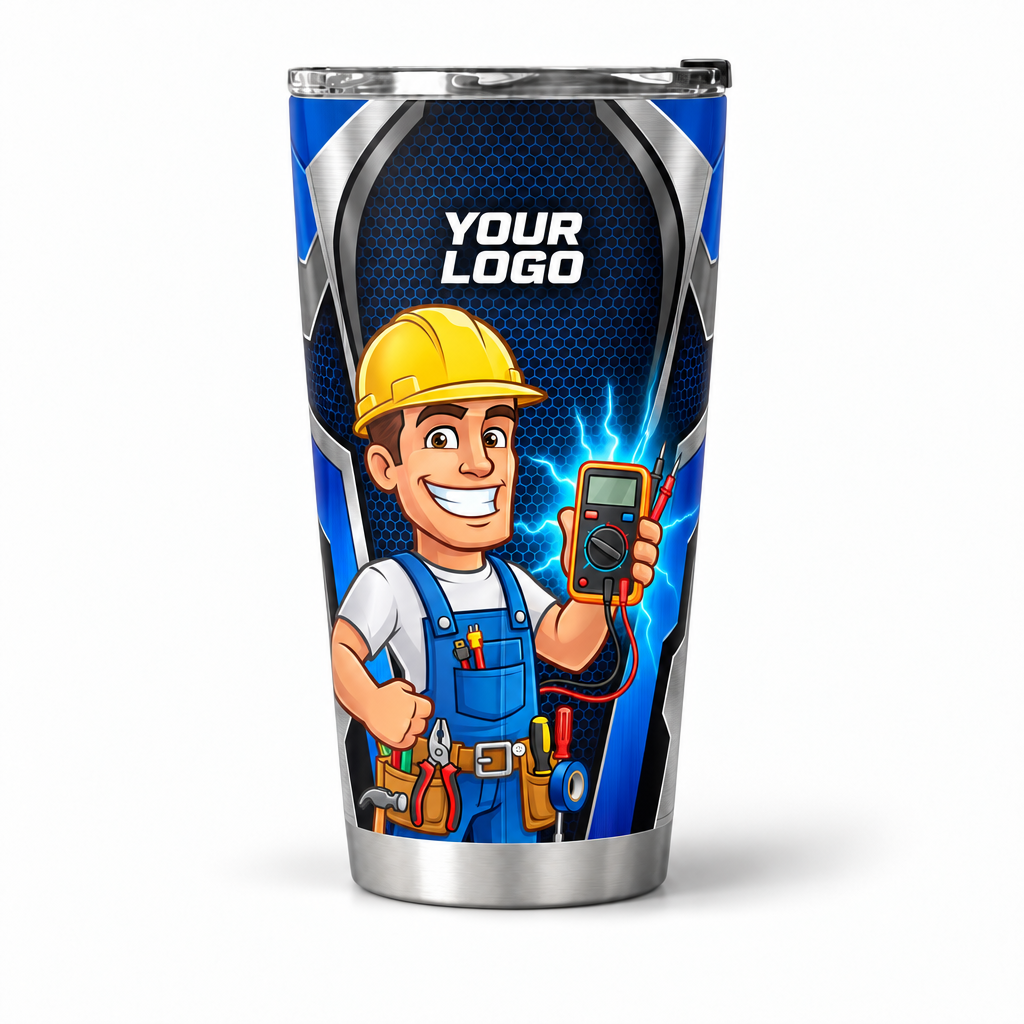 ELMC02B personalized tumbler 20oz front product mockup