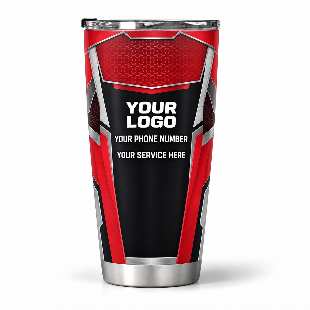 ELMC02R personalized tumbler 20oz back product mockup