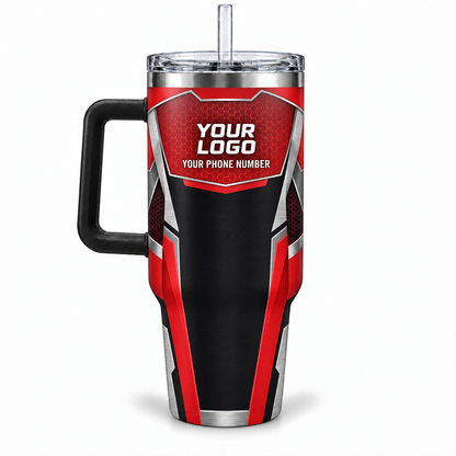 ELMC02R personalized tumbler 40oz back product mockup