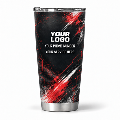 ELN001 personalized tumbler 20oz back product mockup