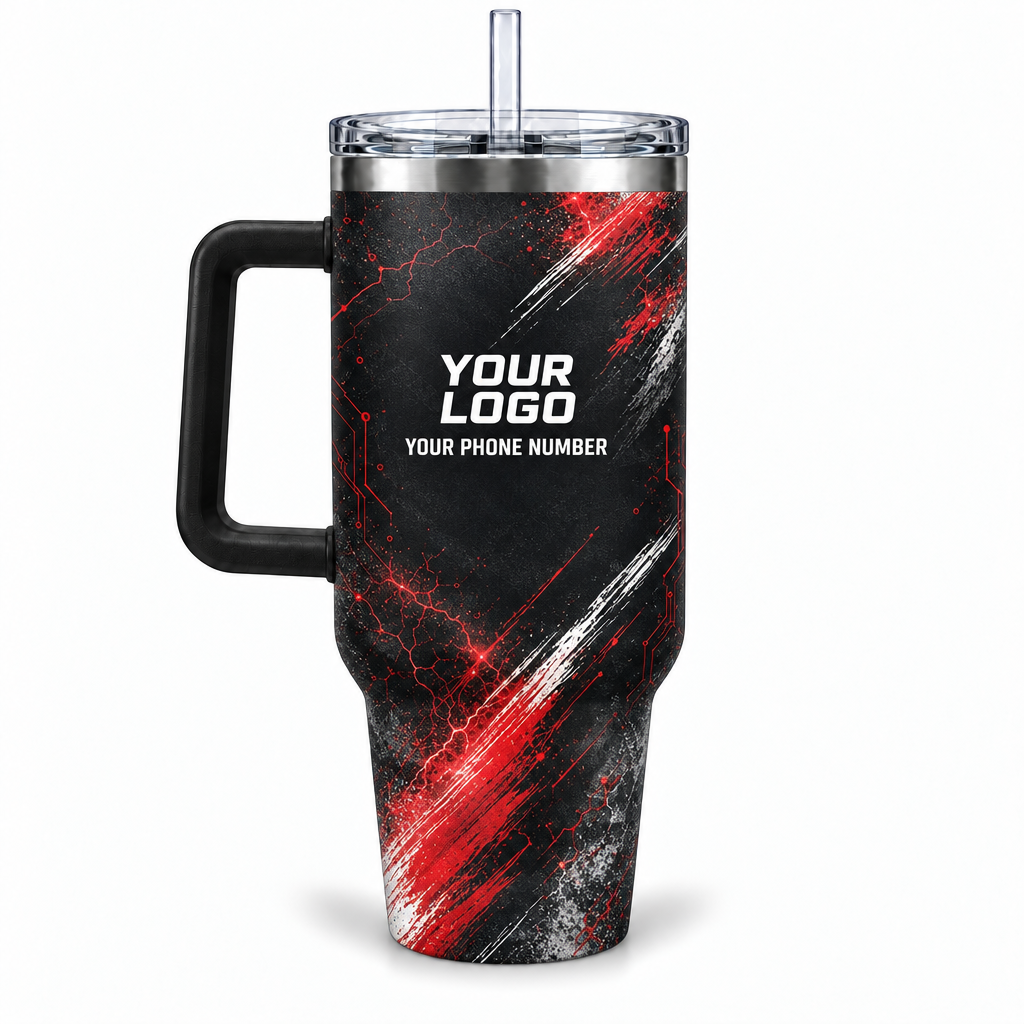ELN001 personalized tumbler 40oz back product mockup