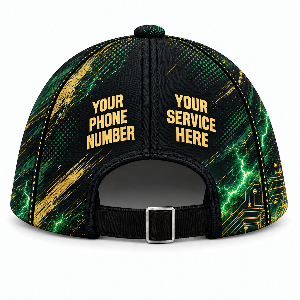 ELN002 personalized cap back product mockup