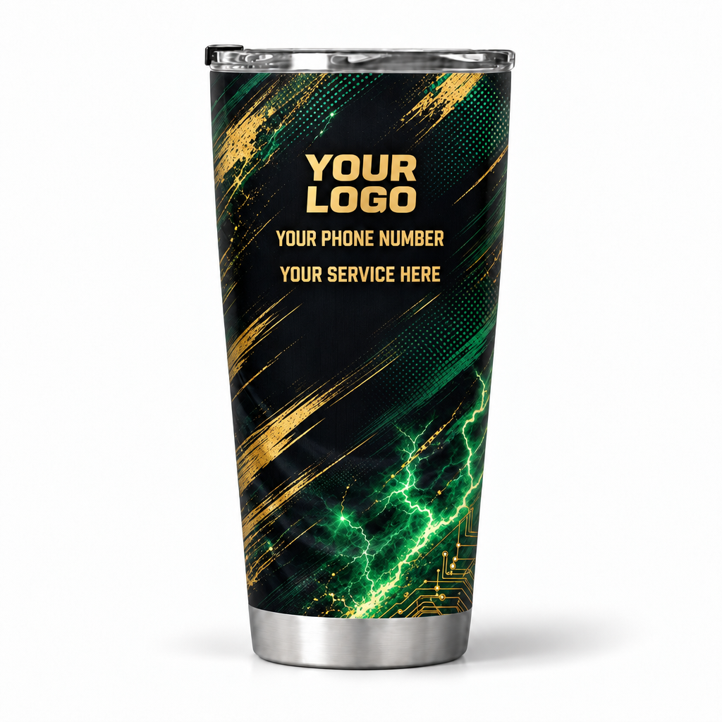 ELN002 personalized tumbler 20oz back product mockup