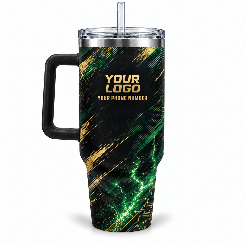 ELN002 personalized tumbler 40oz back product mockup
