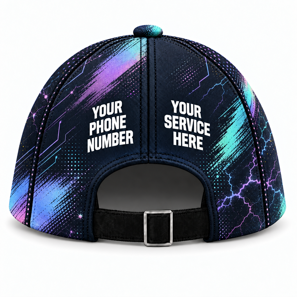 ELN003 personalized cap back product mockup