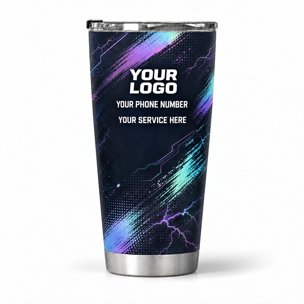ELN003 personalized tumbler 20oz back product mockup