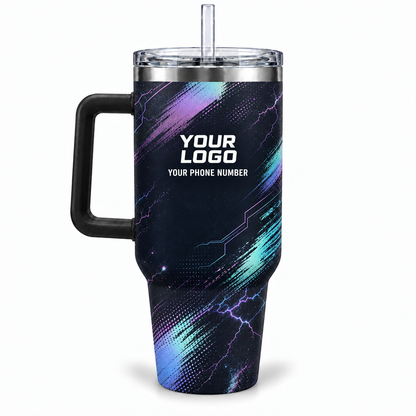 ELN003 personalized tumbler 40oz back product mockup