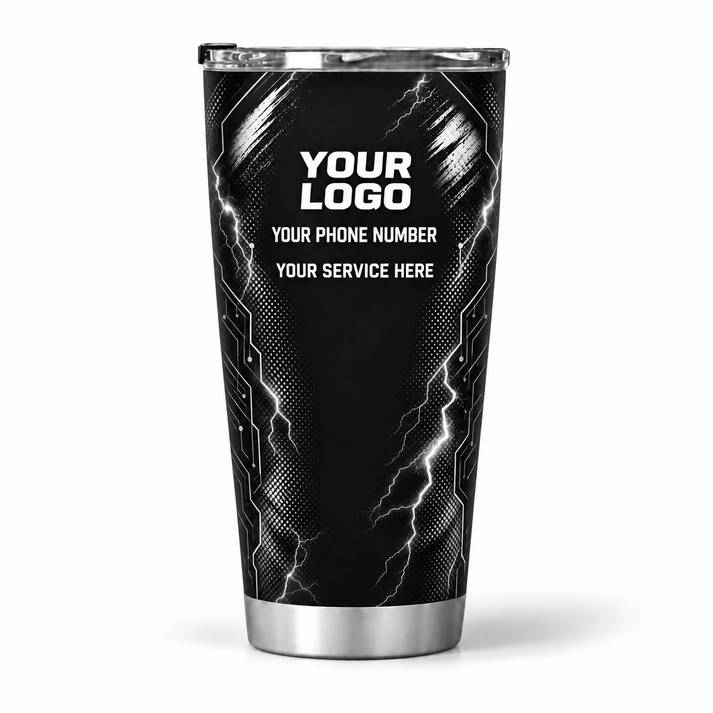 ELN004 personalized tumbler 20oz back product mockup