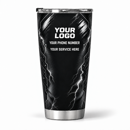ELN004 personalized tumbler 20oz back product mockup