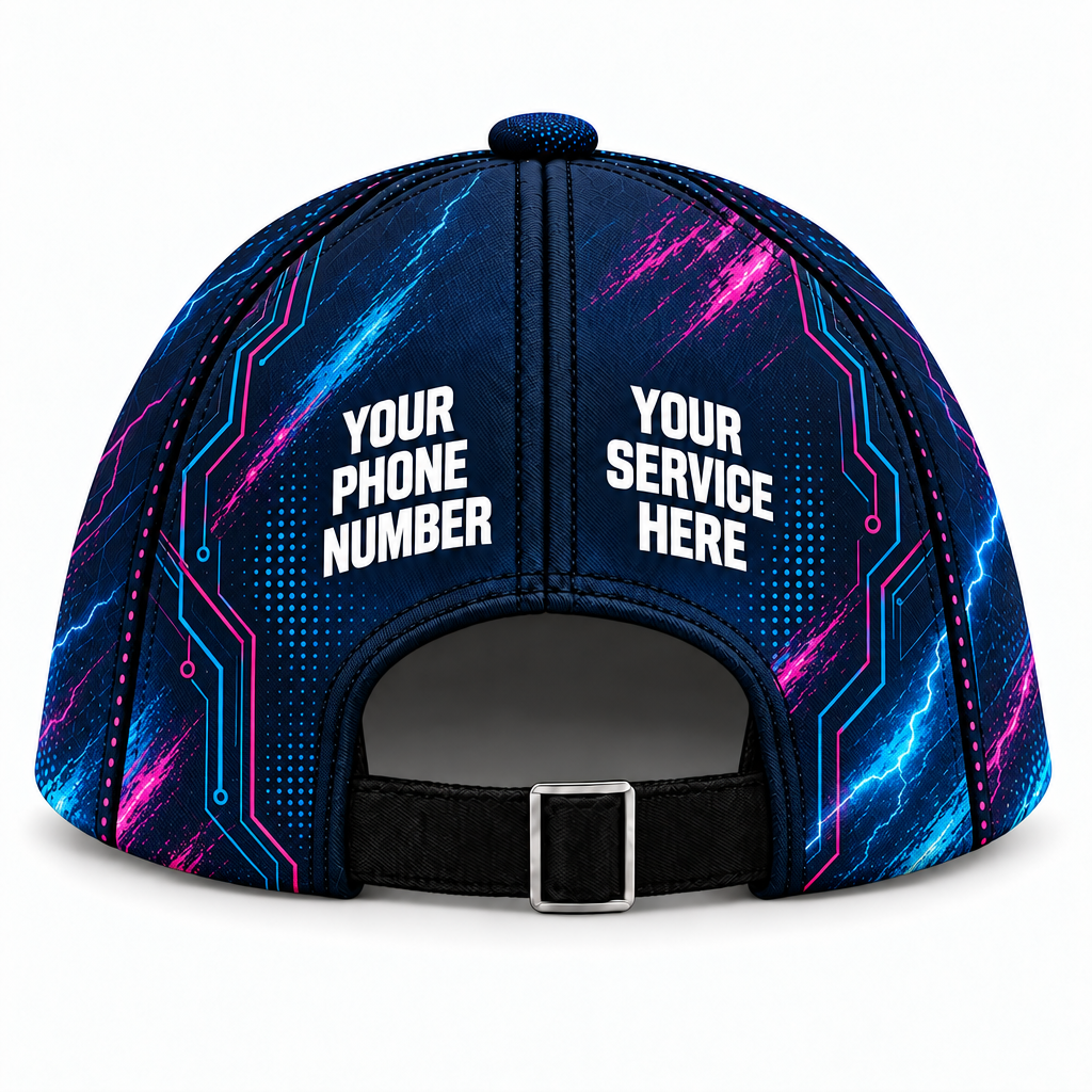 ELN005 personalized cap back product mockup