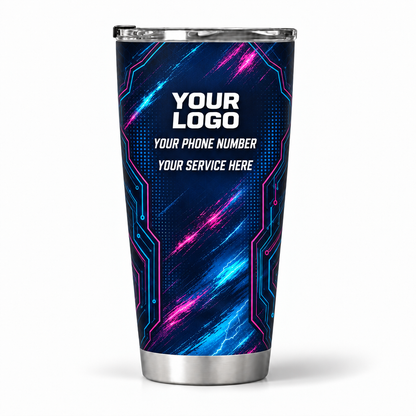 ELN005 personalized tumbler 20oz back product mockup