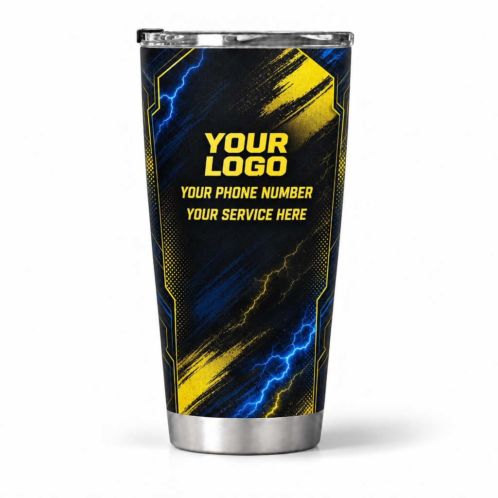 ELN006 personalized tumbler 20oz back product mockup
