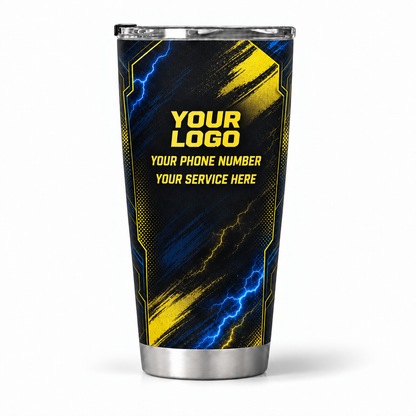 ELN006 personalized tumbler 20oz back product mockup