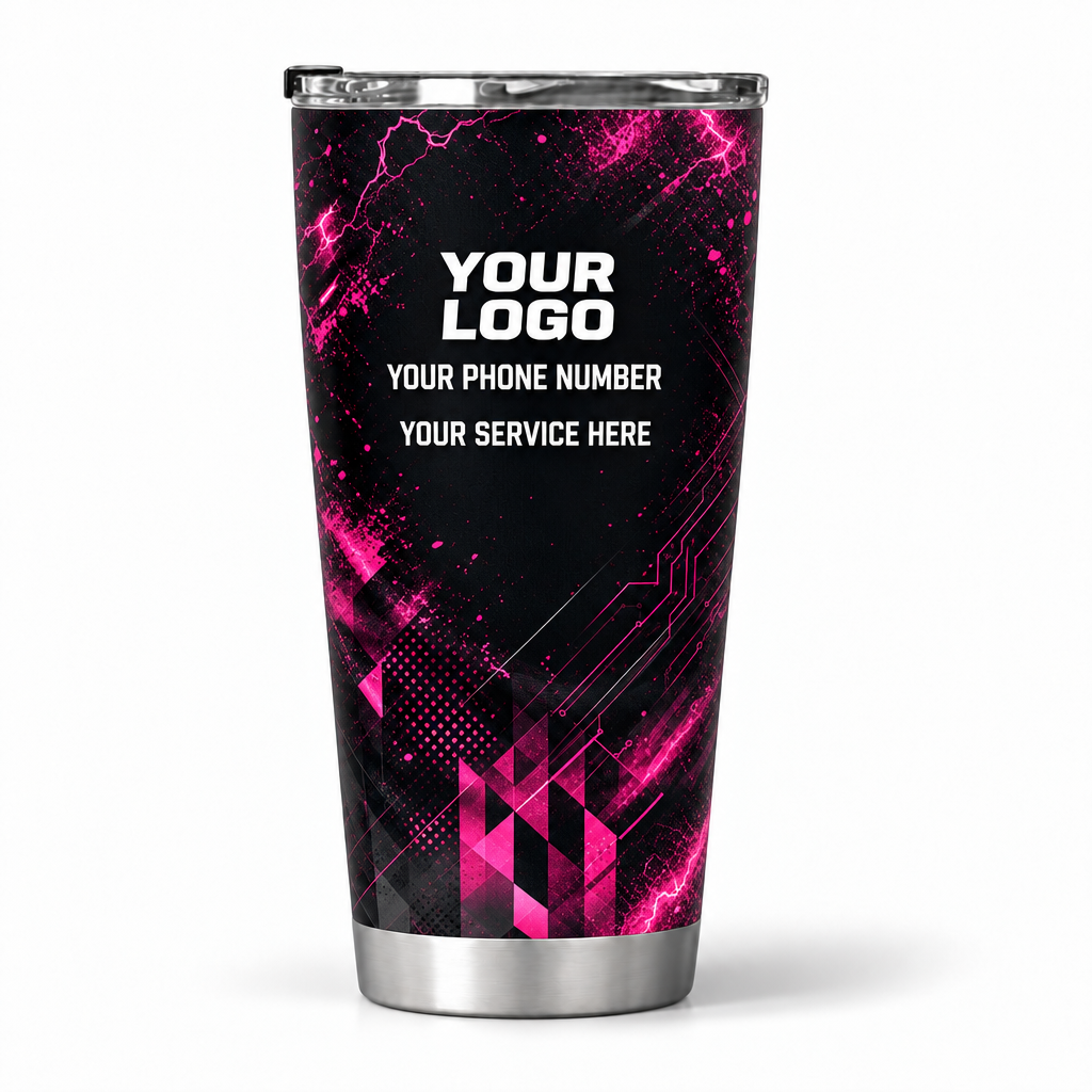 ELN007 personalized tumbler 20oz back product mockup