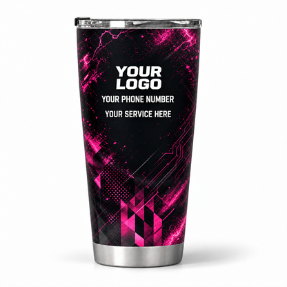 ELN007 personalized tumbler 20oz back product mockup