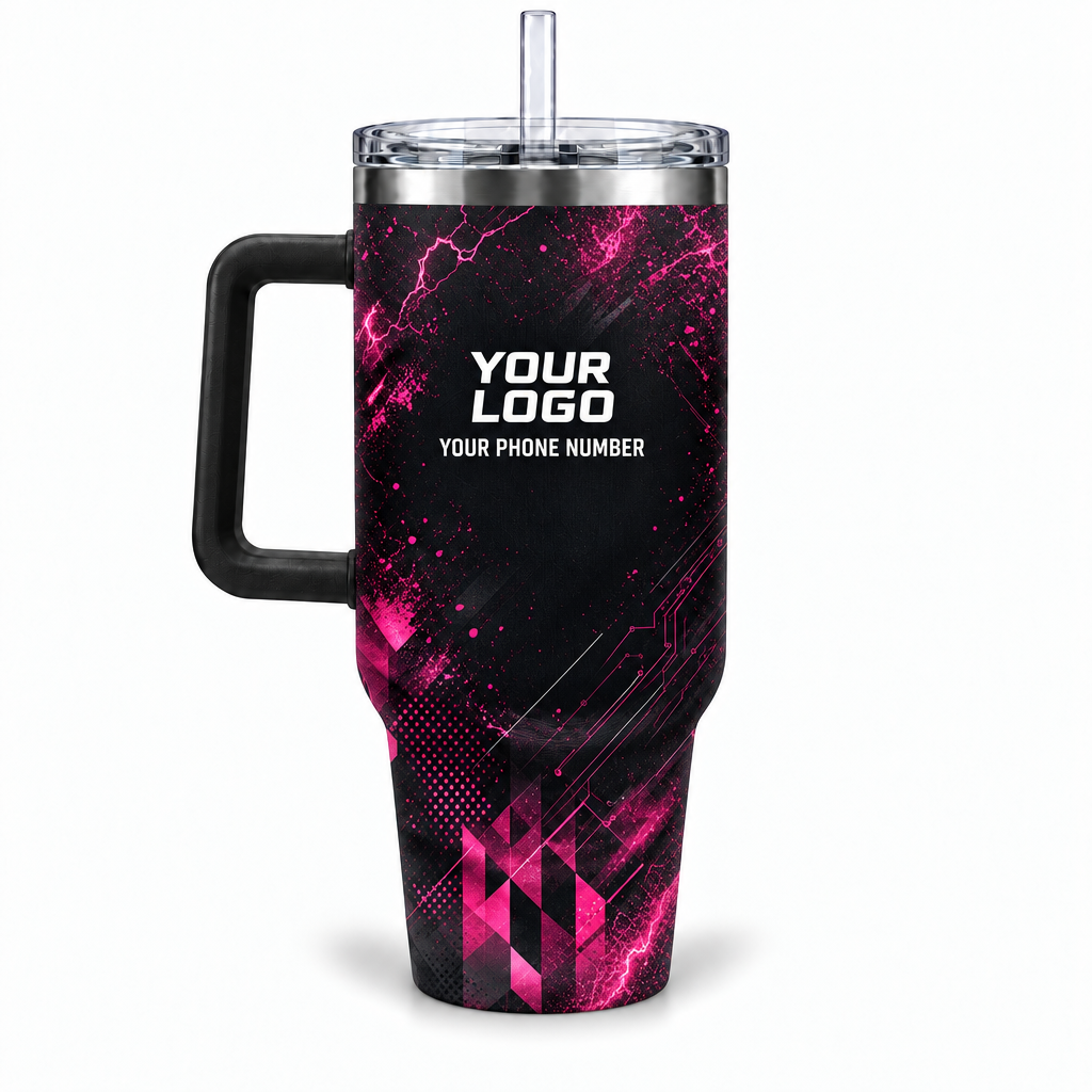 ELN007 personalized tumbler 40oz back product mockup