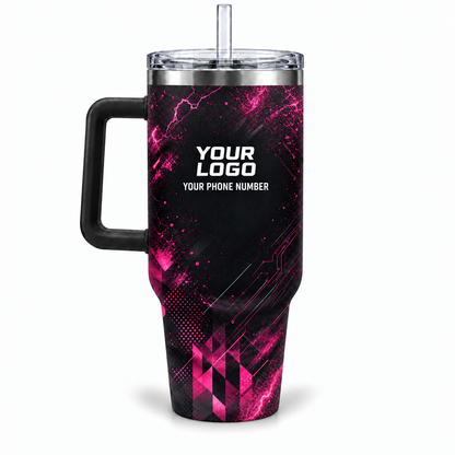 ELN007 personalized tumbler 40oz back product mockup
