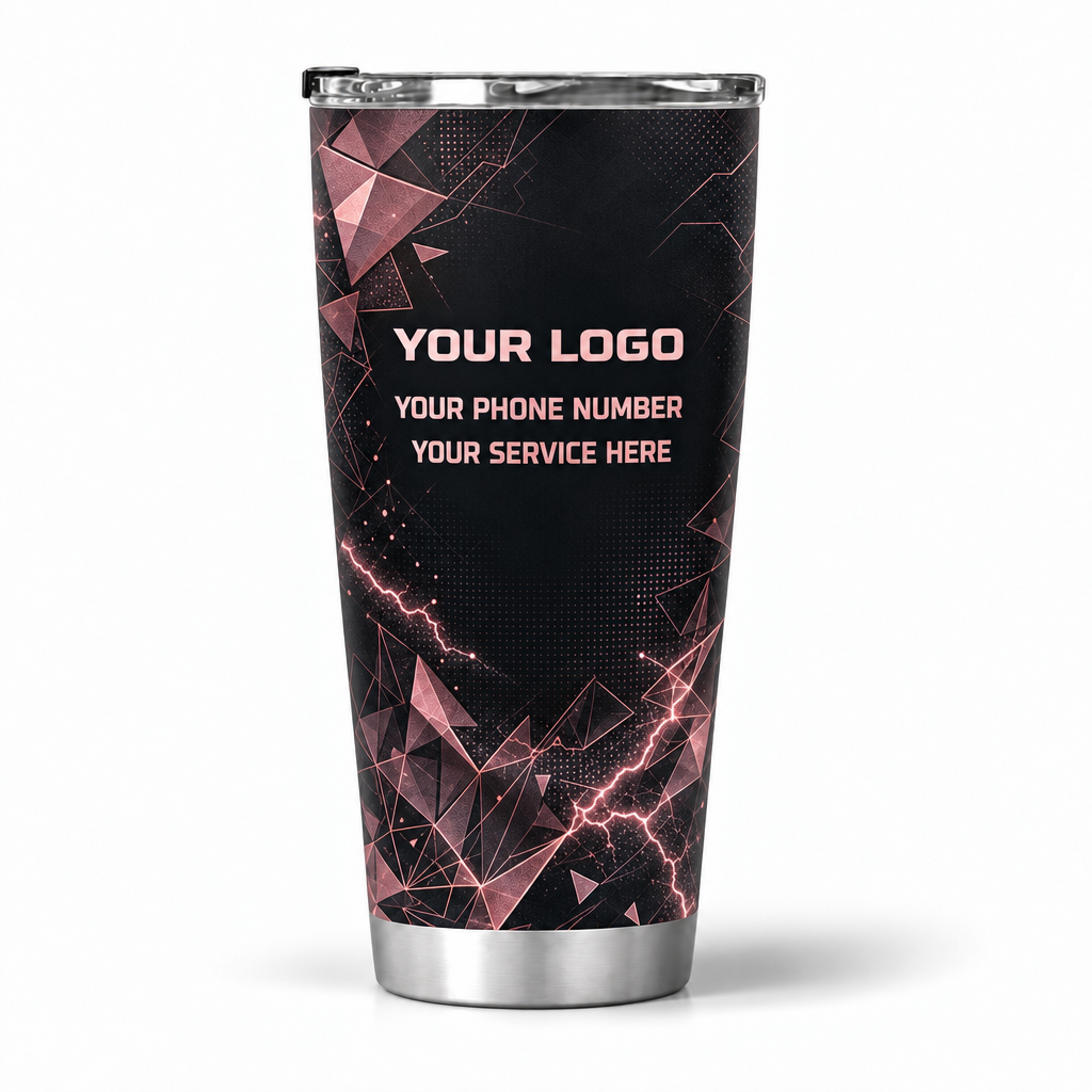 ELN008 personalized tumbler 20oz back product mockup