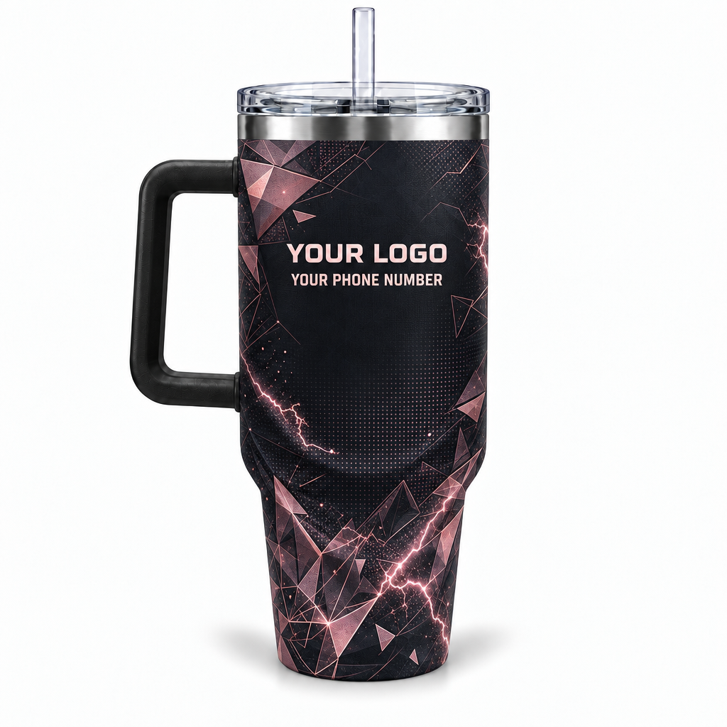 ELN008 personalized tumbler 40oz back product mockup