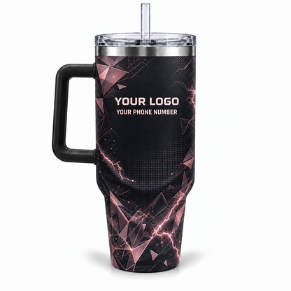 ELN008 personalized tumbler 40oz back product mockup