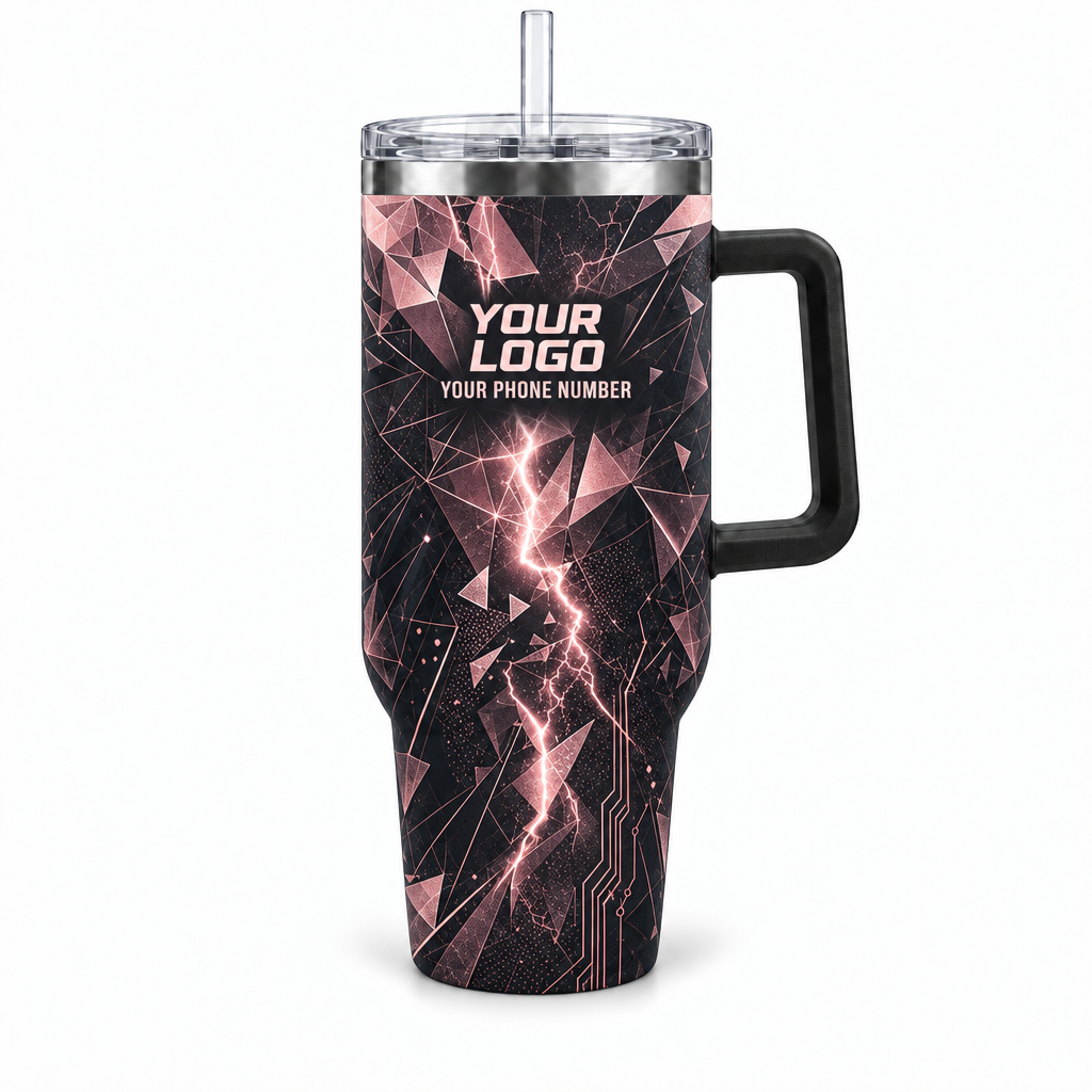 ELN008 personalized tumbler 40oz front product mockup