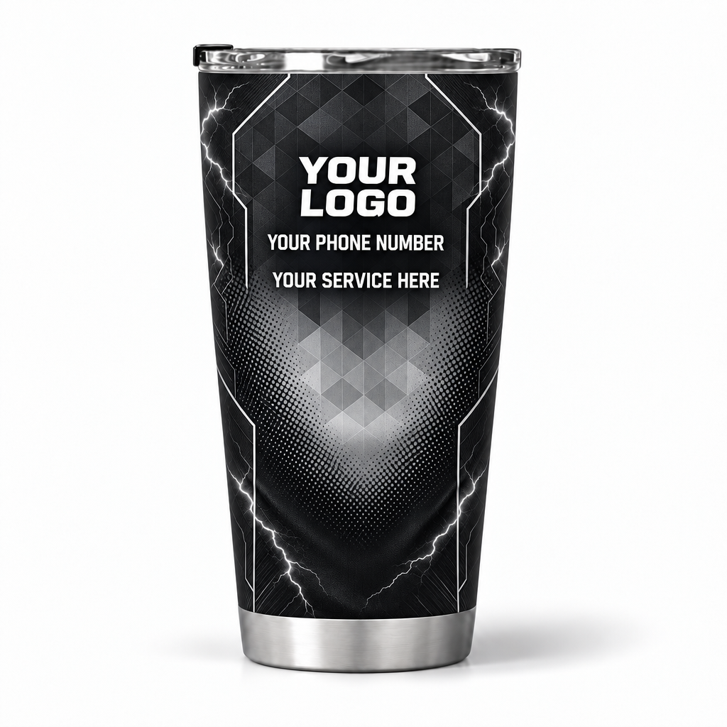 ELN009 personalized tumbler 20oz back product mockup