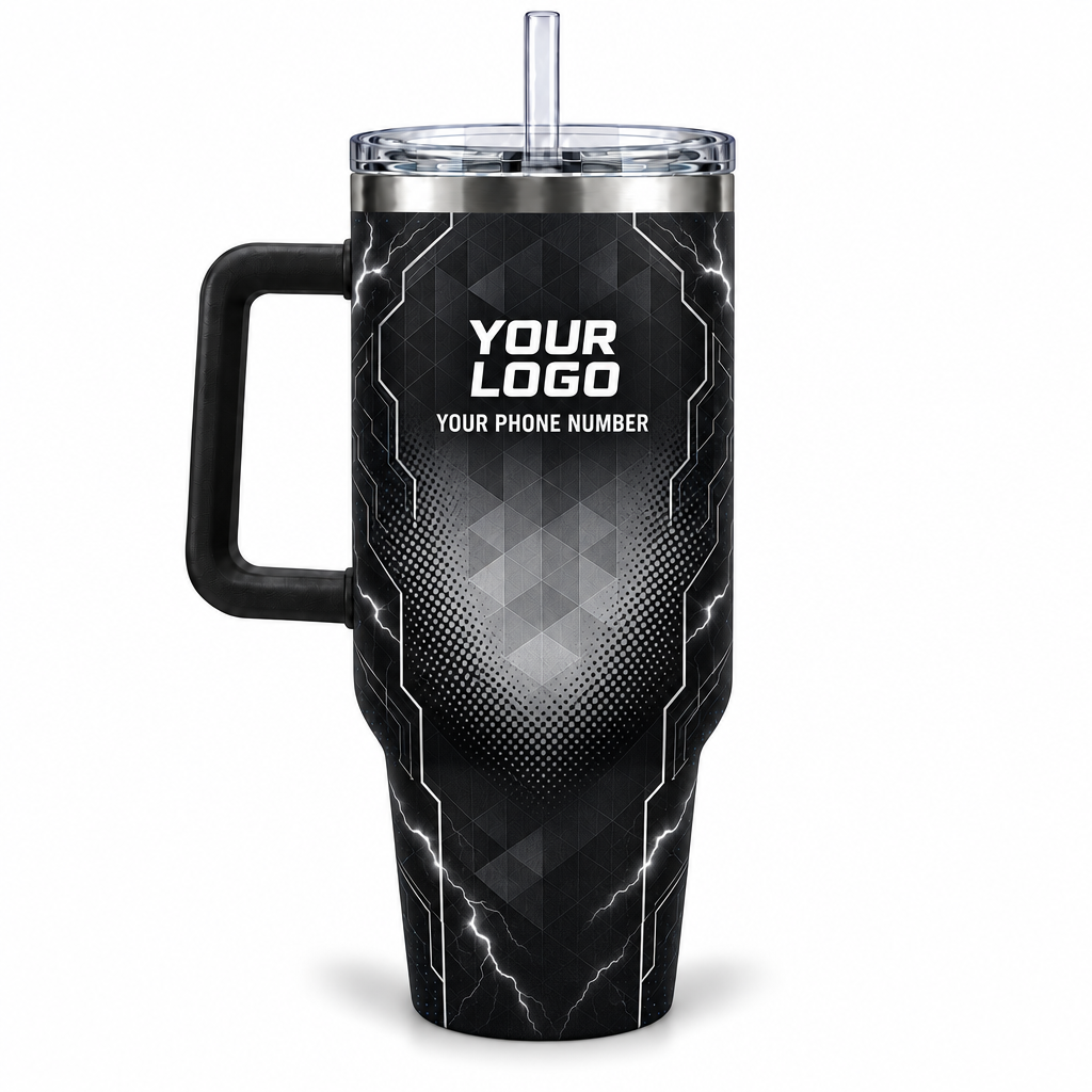 ELN009 personalized tumbler 40oz back product mockup