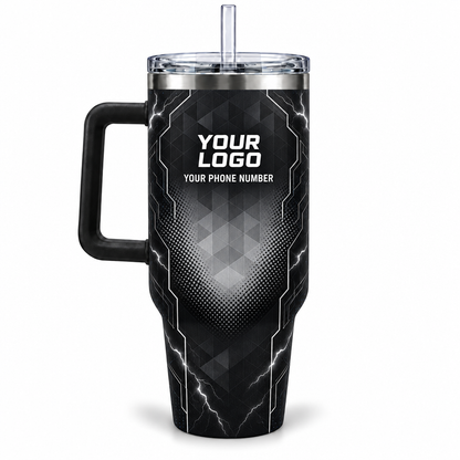 ELN009 personalized tumbler 40oz back product mockup