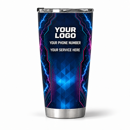 ELN010 personalized tumbler 20oz back product mockup