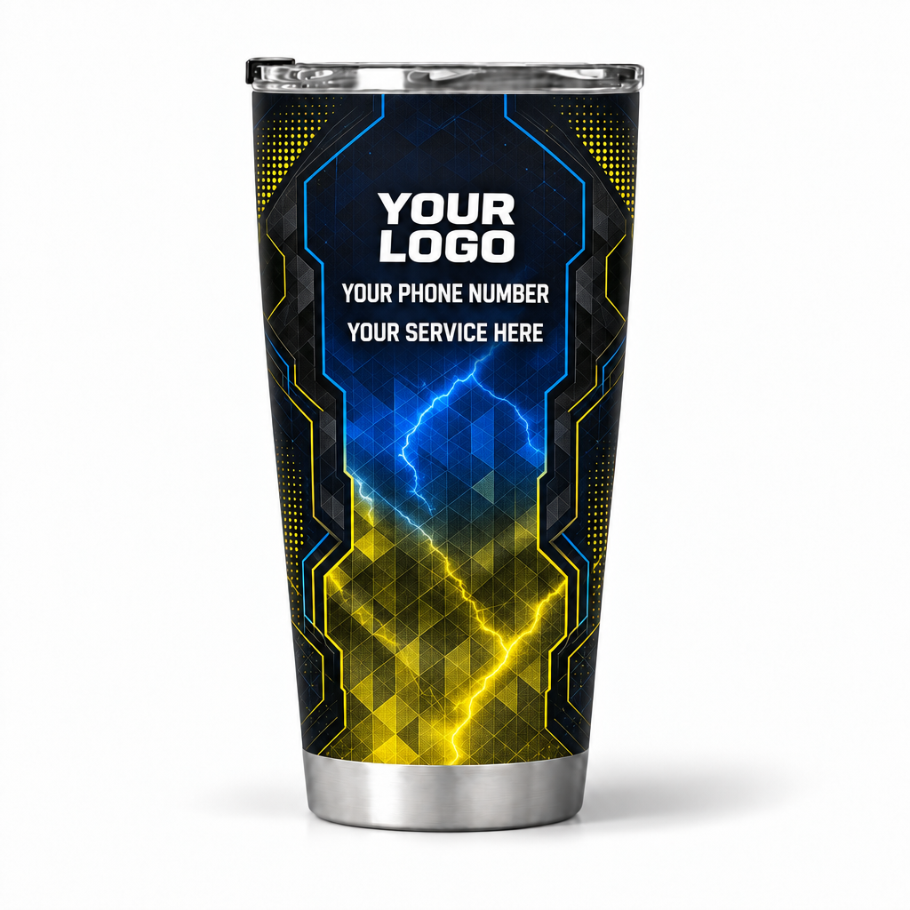 ELN011 personalized tumbler 20oz back product mockup