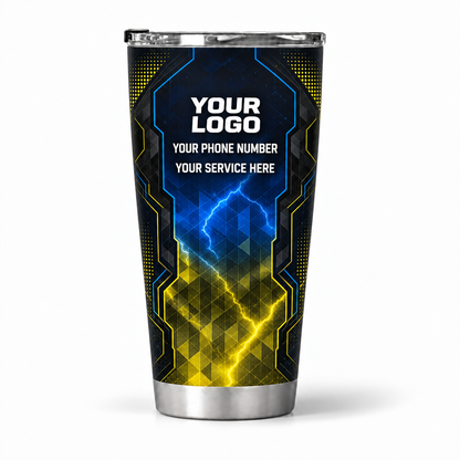 ELN011 personalized tumbler 20oz back product mockup