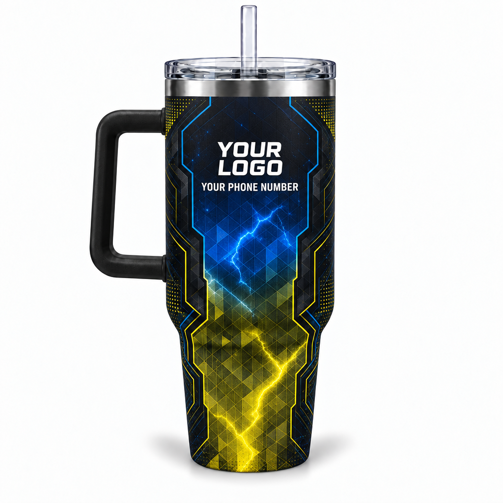 ELN011 personalized tumbler 40oz back product mockup