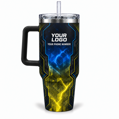ELN011 personalized tumbler 40oz back product mockup