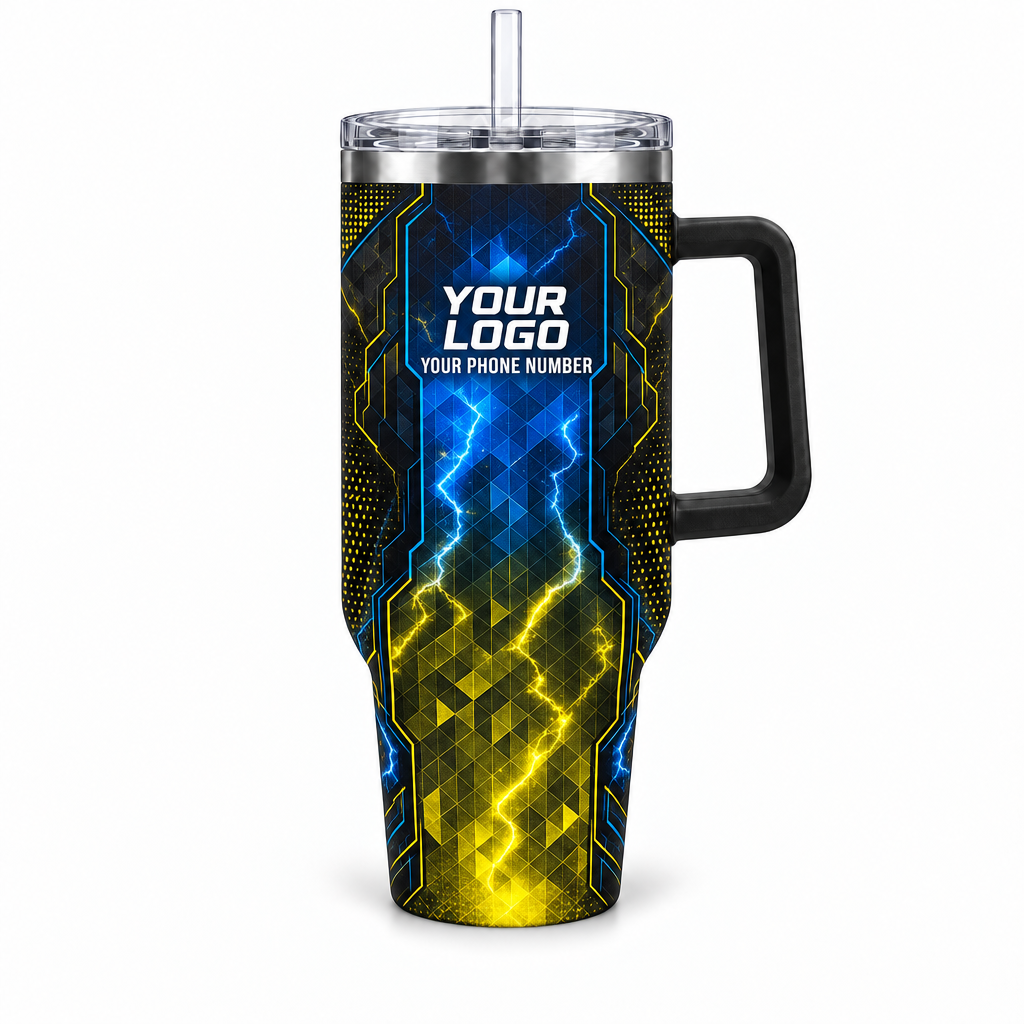 ELN011 personalized tumbler 40oz front product mockup