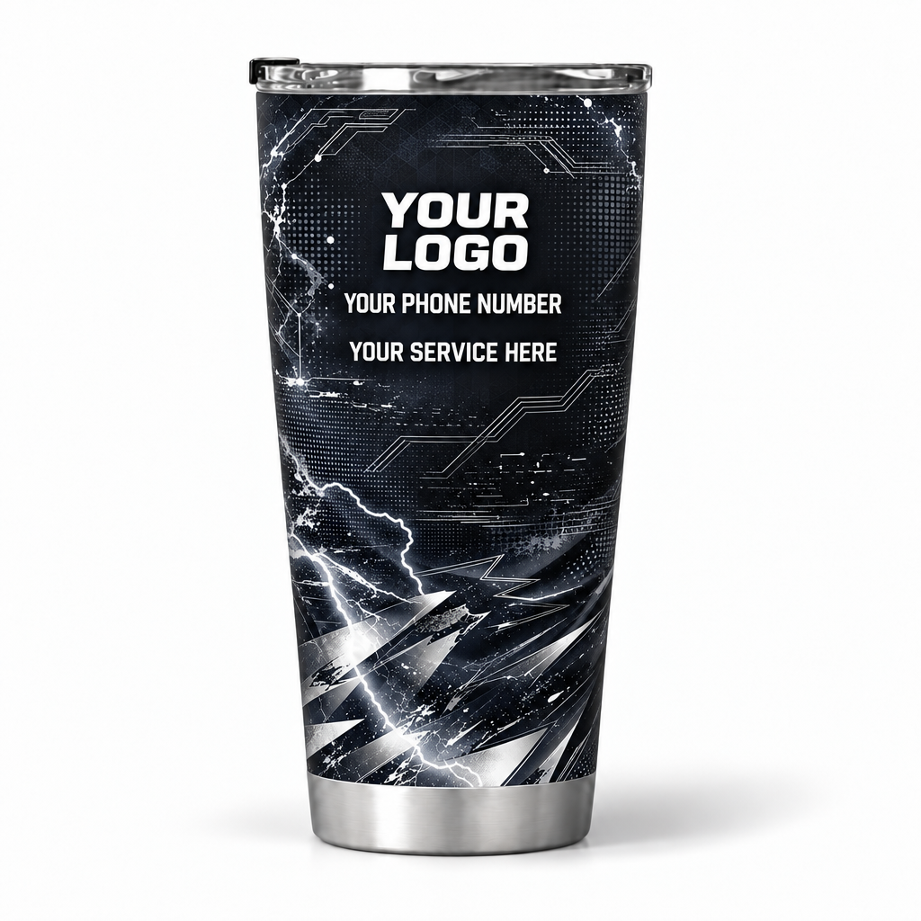 ELN012 personalized tumbler 20oz back product mockup