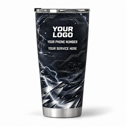 ELN012 personalized tumbler 20oz back product mockup
