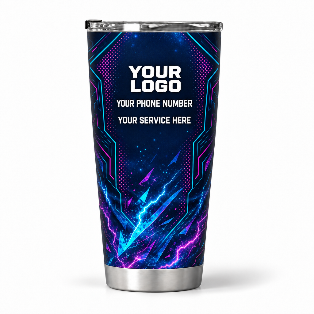 ELN014 personalized tumbler 20oz back product mockup