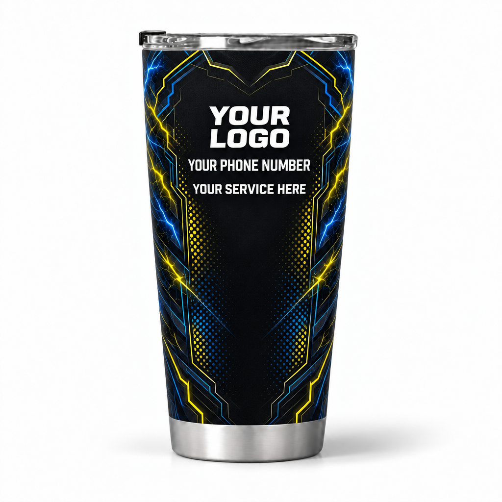 ELN015 personalized tumbler 20oz back product mockup