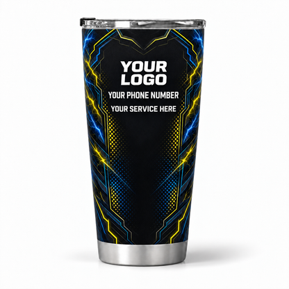 ELN015 personalized tumbler 20oz back product mockup