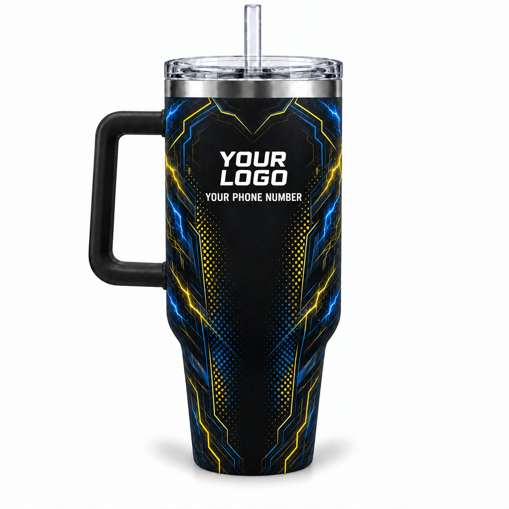ELN015 personalized tumbler 40oz back product mockup