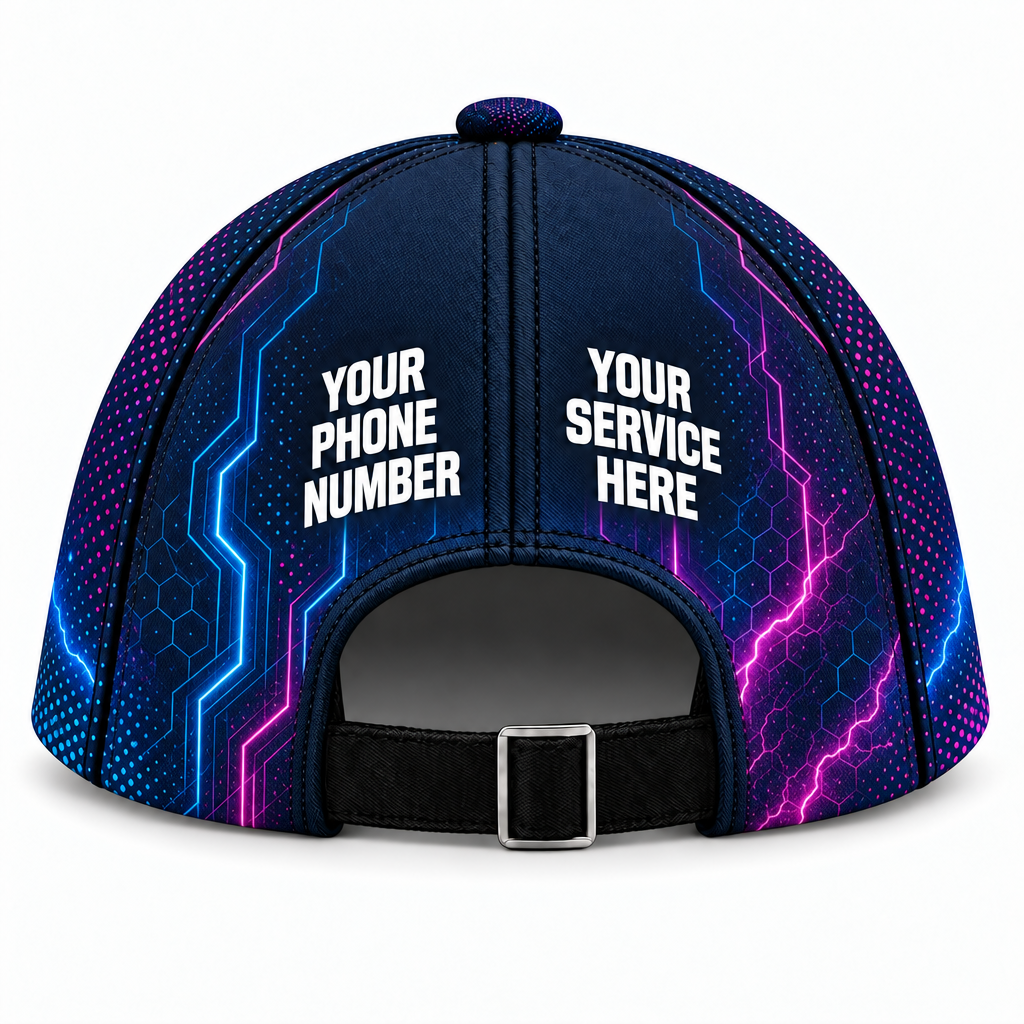 ELN016 personalized cap back product mockup