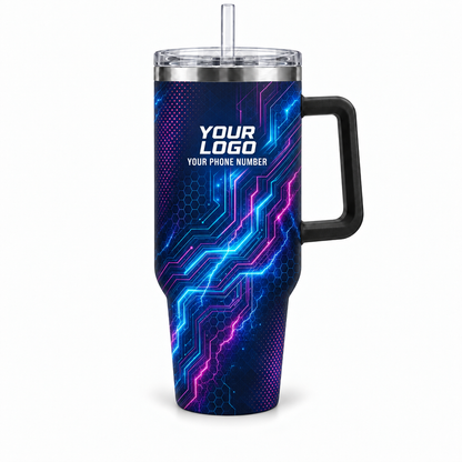 ELN016 personalized tumbler 40oz front product mockup