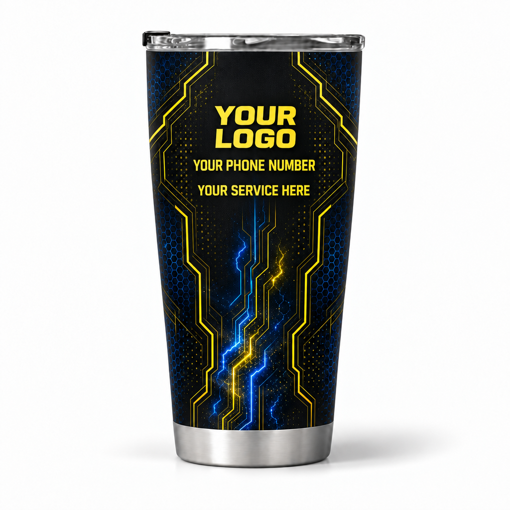 ELN017 personalized tumbler 20oz back product mockup