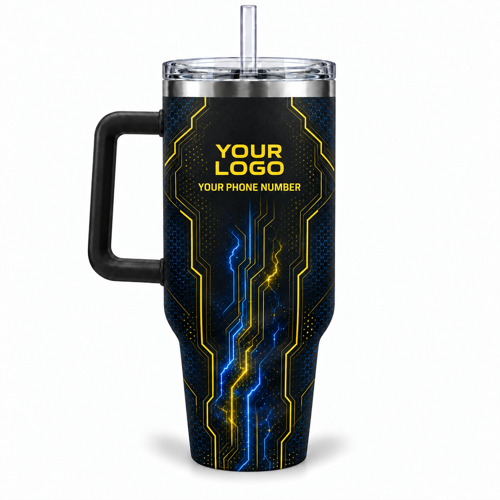 ELN017 personalized tumbler 40oz back product mockup